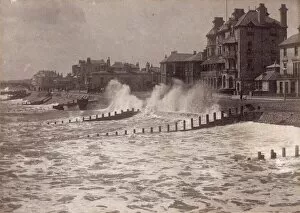 Images Dated 12th December 2012: Rough seas at Bognor, 1900