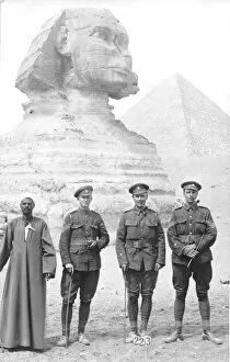 Images Dated 29th July 2014: RSR 16th Battalion, Sussex Yeomanry, Sergeants at Giza in Egypt