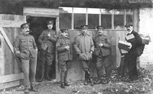 Images Dated 29th July 2014: RSR 16th Battalion, Sussex Yeomanry, Sergeants outside Orderly Room