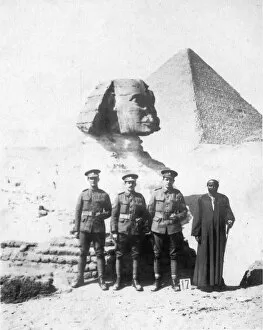 Images Dated 1st August 2014: RSR 16th Battalion, Sussex Yeomanry, Sergeants at Giza