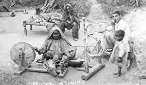 Images Dated 10th February 2015: RSR 2 / 6th Battalion, Beliram. Weaving 1918