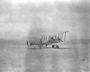 Images Dated 7th August 2015: RSR 2 / 6th Battalion, Biplane at Manzal Camp