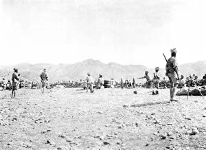 Images Dated 28th November 2014: RSR 2 / 6th Battalion, Native Mountain Battery in action, Waziristan 1917