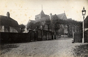 Rye: St Marys church and surrounding buildings, 5 November 1890 Rye: St Marys church and surrounding buildings, 5 November 1890