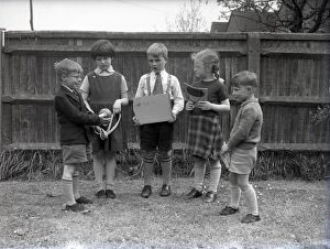 Images Dated 17th September 2014: Schoolboys and Schoolgirls in Lancastrian Infants School playground, Chichester, May 1956