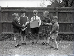 Uniform Prints: Schoolboys and Schoolgirls in Lancastrian Infants School playground, Chichester, May 1956