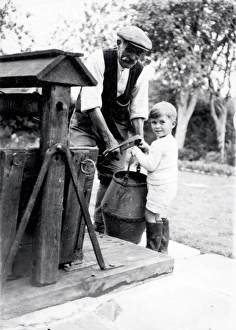 Child Prints: Sharman, Lickfold - Helping'- 1938