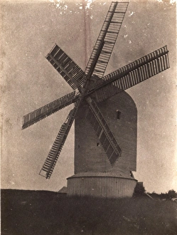 Six-sailed windmill near Lewes, 1906