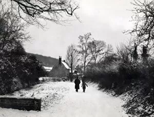 Rural Collection: Snow picture at West Burton, Bury, January 1940