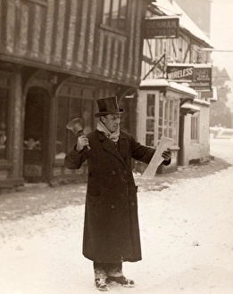 Snow scenes at Petworth - Town Crier [1920s]