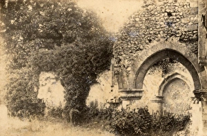 Religion Prints: The south west side of Boxgrove Church, 20 July 1899