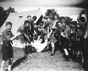 Southwick Scouts in Camp at Burton - September 1946 Southwick Scouts in Camp at Burton - September 1946