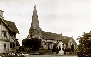 Sepia Prints: St Andrew and St Mary, Fletching