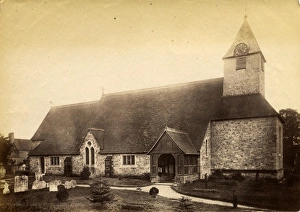 Church Clock Prints: St Bartholomews Church, Rogate