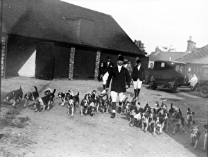 Barn Prints: Storrington Beagles Opening Meet, Storrington, 1931