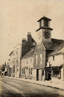 A street in Steyning, 27 July 1889 A street in Steyning, 27 July 1889