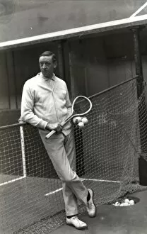 People Collection: Tennis player at Petworth House, 1920s