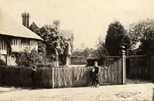 A thatched cottage near the entrance to Old Place, Lindfield, 30 May 1891 A thatched cottage near the entrance to Old Place, Lindfield, 30 May 1891