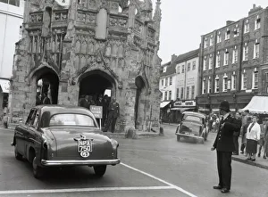 Traffic control experiment, The Cross, 12 August 1955 Traffic control experiment, The Cross, 12 August 1955