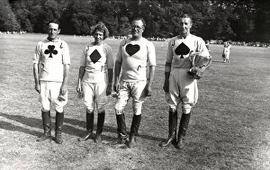 Images Dated 28th January 2013: Triumphant Polo team at Cowdray