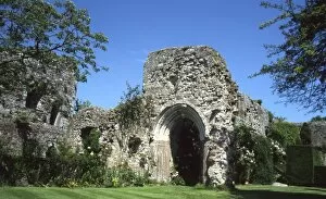 David Johnston Collection: View of the Amberley Castle ruins, West Sussex