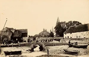 A view of Bosham Harbour and its buildings, 18 May 1891 A view of Bosham Harbour and its buildings, 18 May 1891