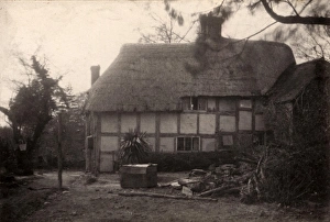 House Prints: Back view of house in Nutbourne, 1909