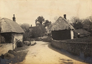 John Fletcher Collection - 'Wanderings In Sussex' Prints: The Village Street at Rodmell, 1908