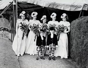 Images Dated 16th March 2015: Wedding Attendants - July 1939