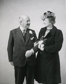 Wedding Prints: Wedding couple, 1942