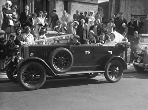 Wedding Day with Bride and Groom seated in open top motor car, 1960s Wedding Day with Bride and Groom seated in open top motor car, 1960s