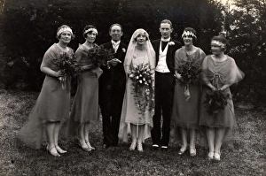 Fashion Prints: Wedding Group, 1920s