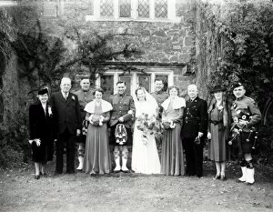 Images Dated 9th April 2015: Wedding Group - about 1943