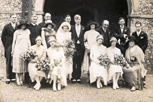 1920s Prints: Wedding Group at Lancing College, 1925
