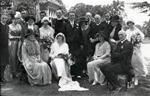 Wedding Prints: Wedding group, Southwater, 19 June 1924