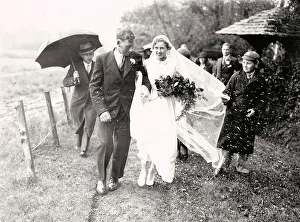 Wedding in the rain