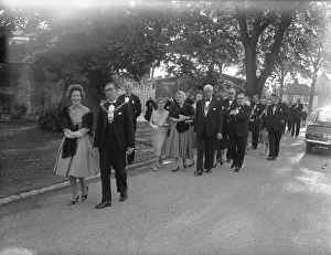 Oaklands Park Prints: West Sussex and Portsmouth dignitaries arriving at the Chichester Festival Theatre
