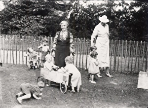 Very young children playing in Petworth House Garden, September 1939 Very young children playing in Petworth House Garden, September 1939